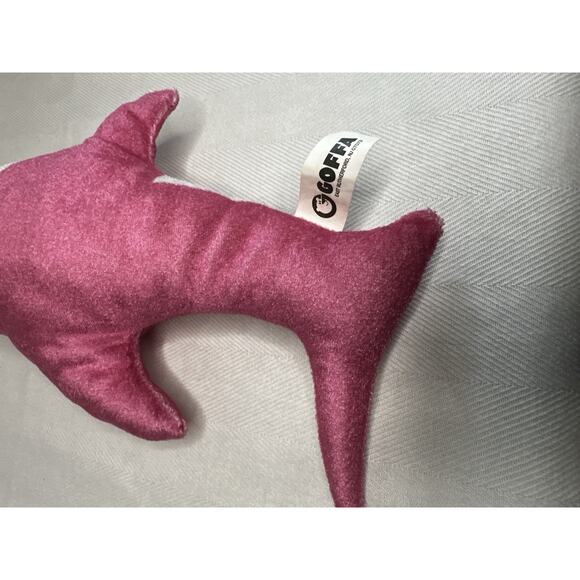 Pink Shark Stuffed Animal Small Goffa Plush - Picture 3 of 3